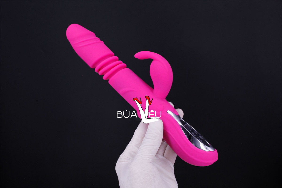 Dương vật giả đa năng Rabbit Vibrator rung, thụt, phát nhiệt