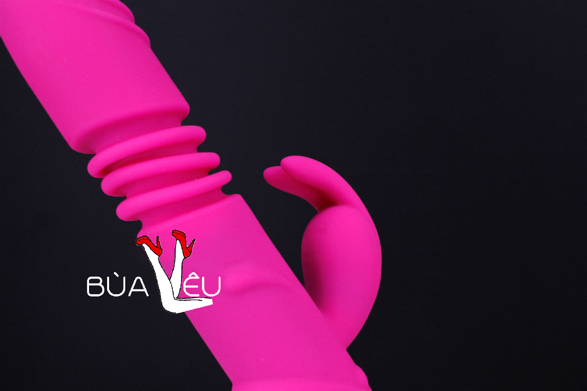Dương vật giả đa năng Rabbit Vibrator rung, thụt, phát nhiệt