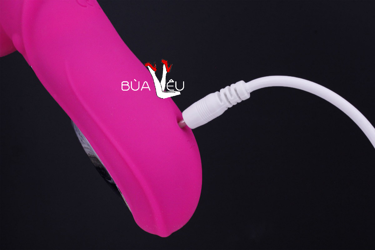 Dương vật giả đa năng Rabbit Vibrator rung, thụt, phát nhiệt