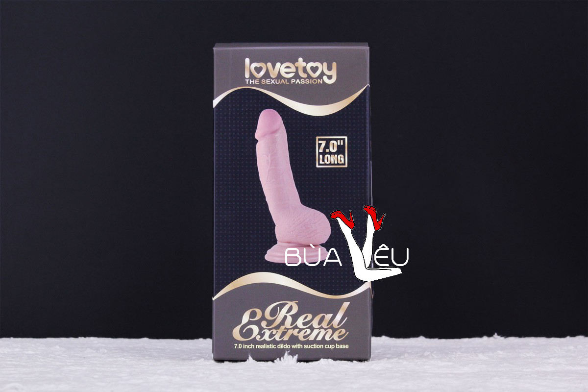 Dương vật giả có đế Lovetoy Real Extreme 7 inch có rung