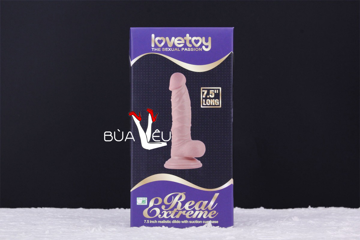 Dương vật giả có đế rung Lovetoy 7.5inch