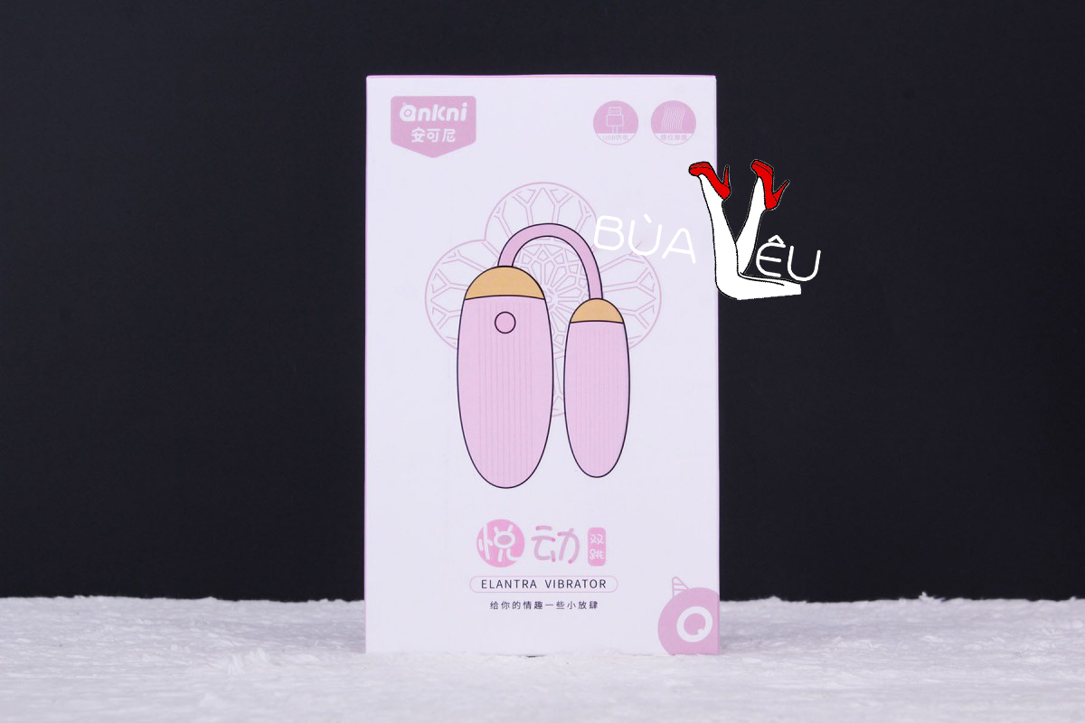 Trứng rung 2 đầu Ankni điều khiển từ xa