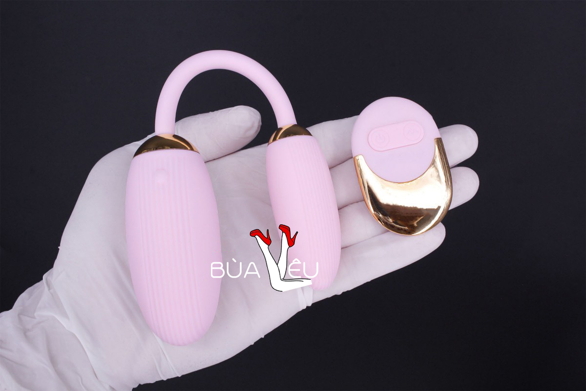 Trứng rung 2 đầu Ankni điều khiển từ xa