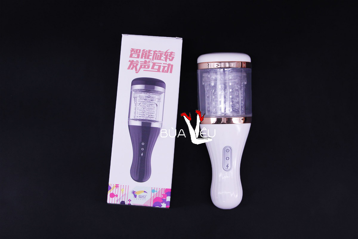 Máy thủ dâm âm đạo giả tự động rung xoay