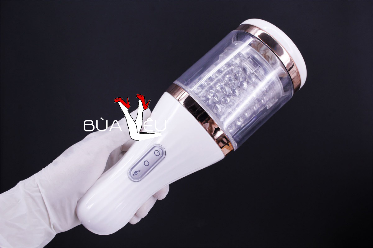 Máy thủ dâm âm đạo giả tự động rung xoay