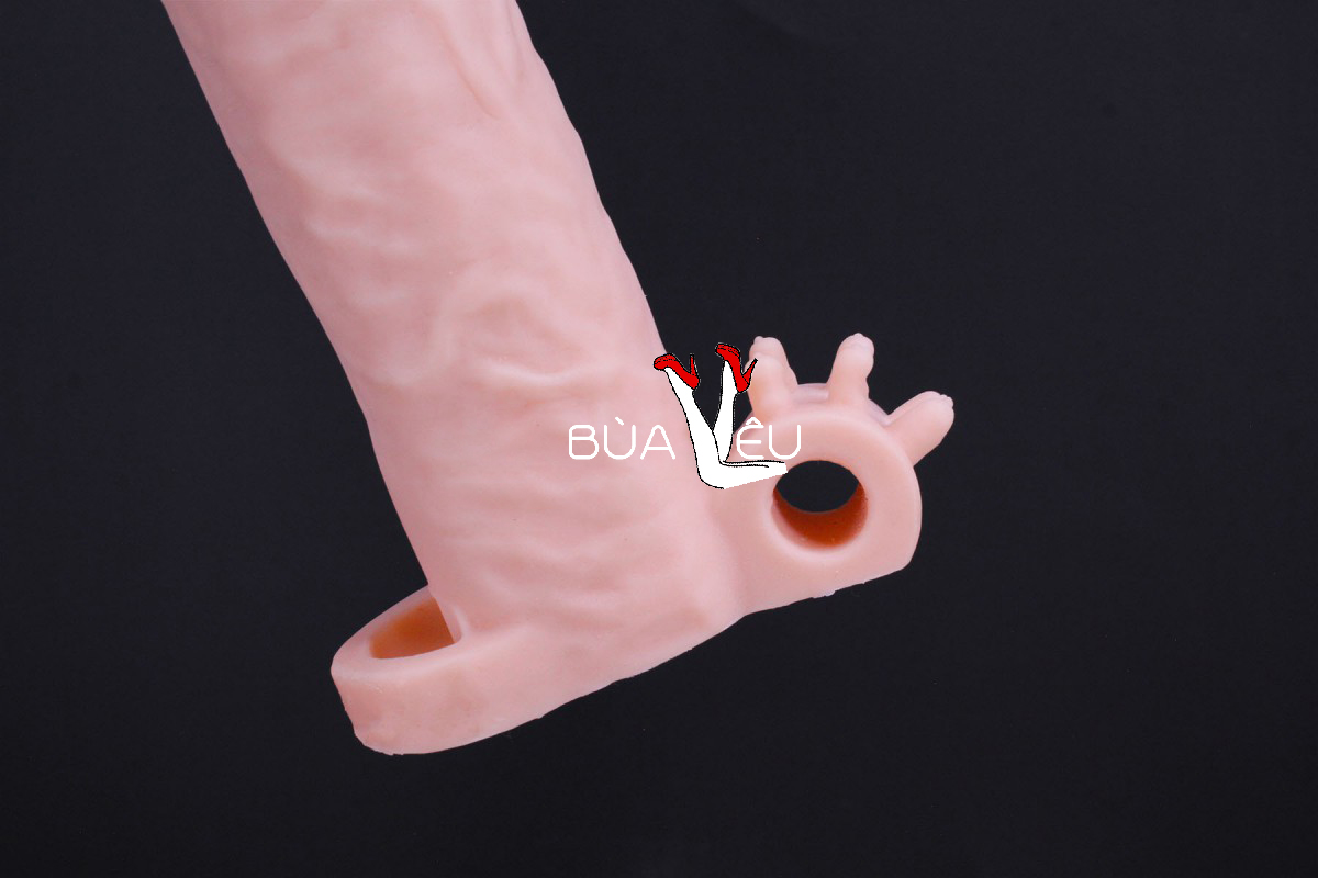Bao cao su đôn dên Pleasure X-Tender có quai đeo rung gốc