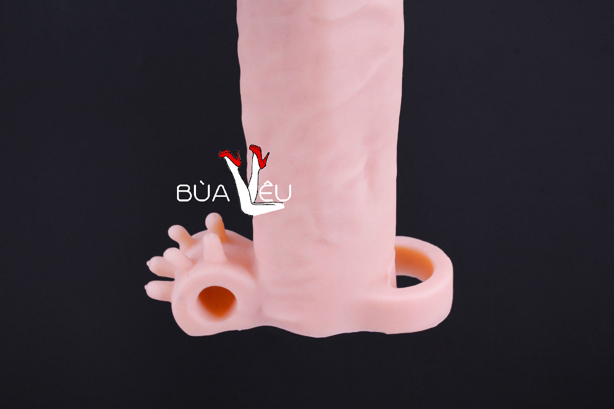 Bao cao su đôn dên Pleasure X-Tender có quai đeo rung gốc