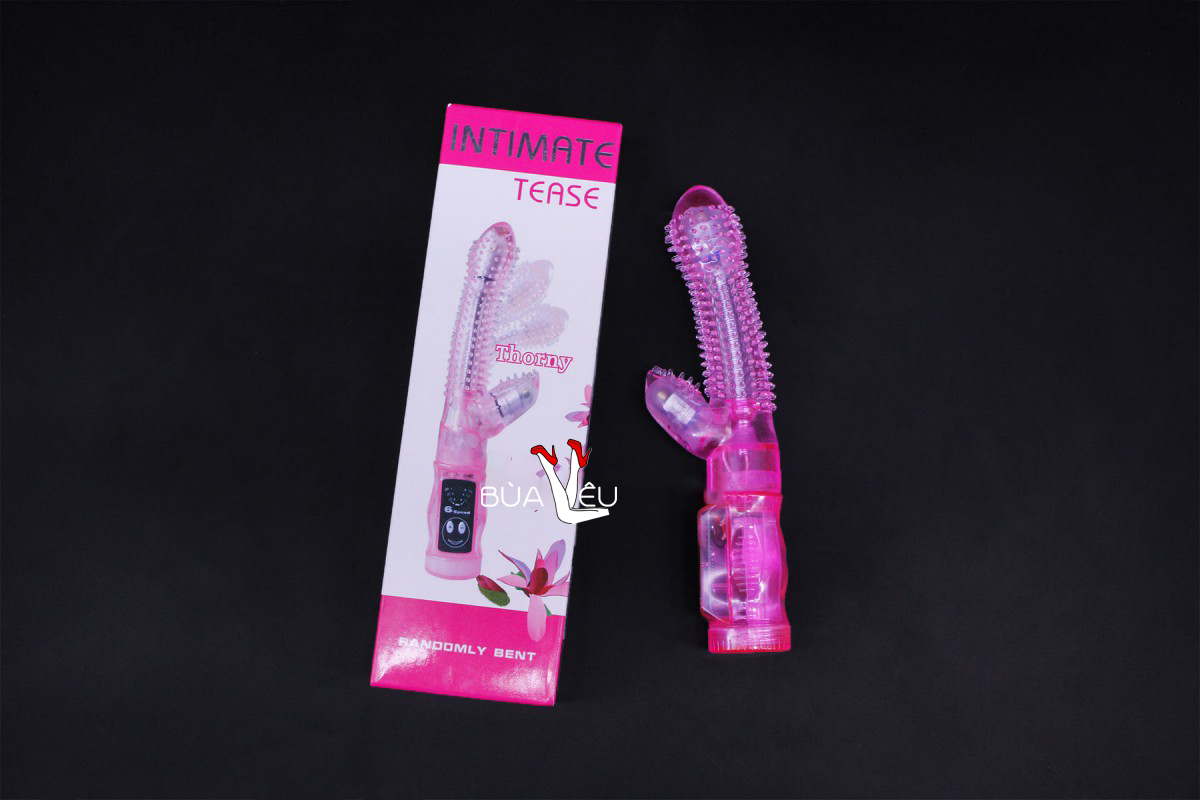 Dương vật giả rung ngoáy Tease có gai