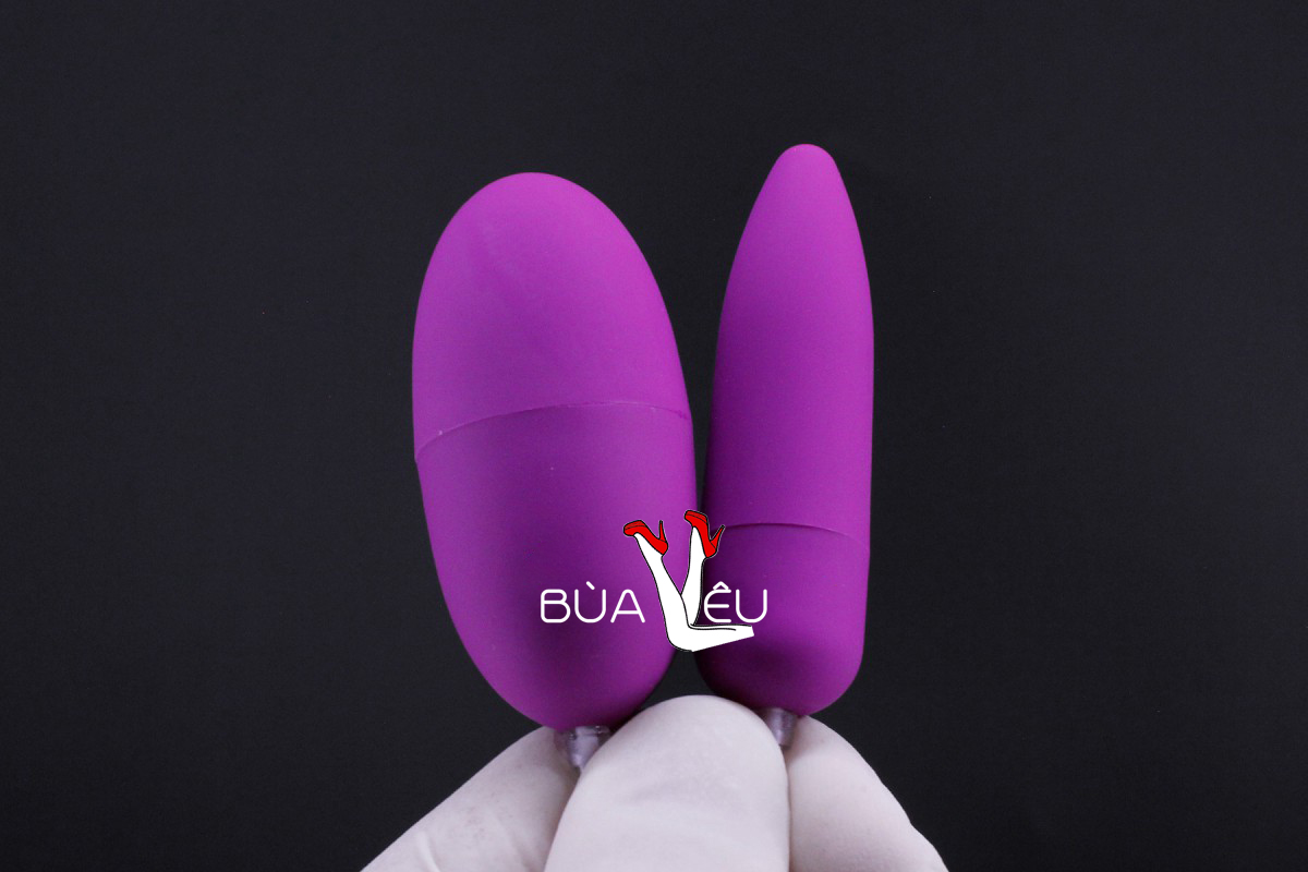 Trứng rung tình yêu 2 đầu MiChao pin sạc rung cực mạnh