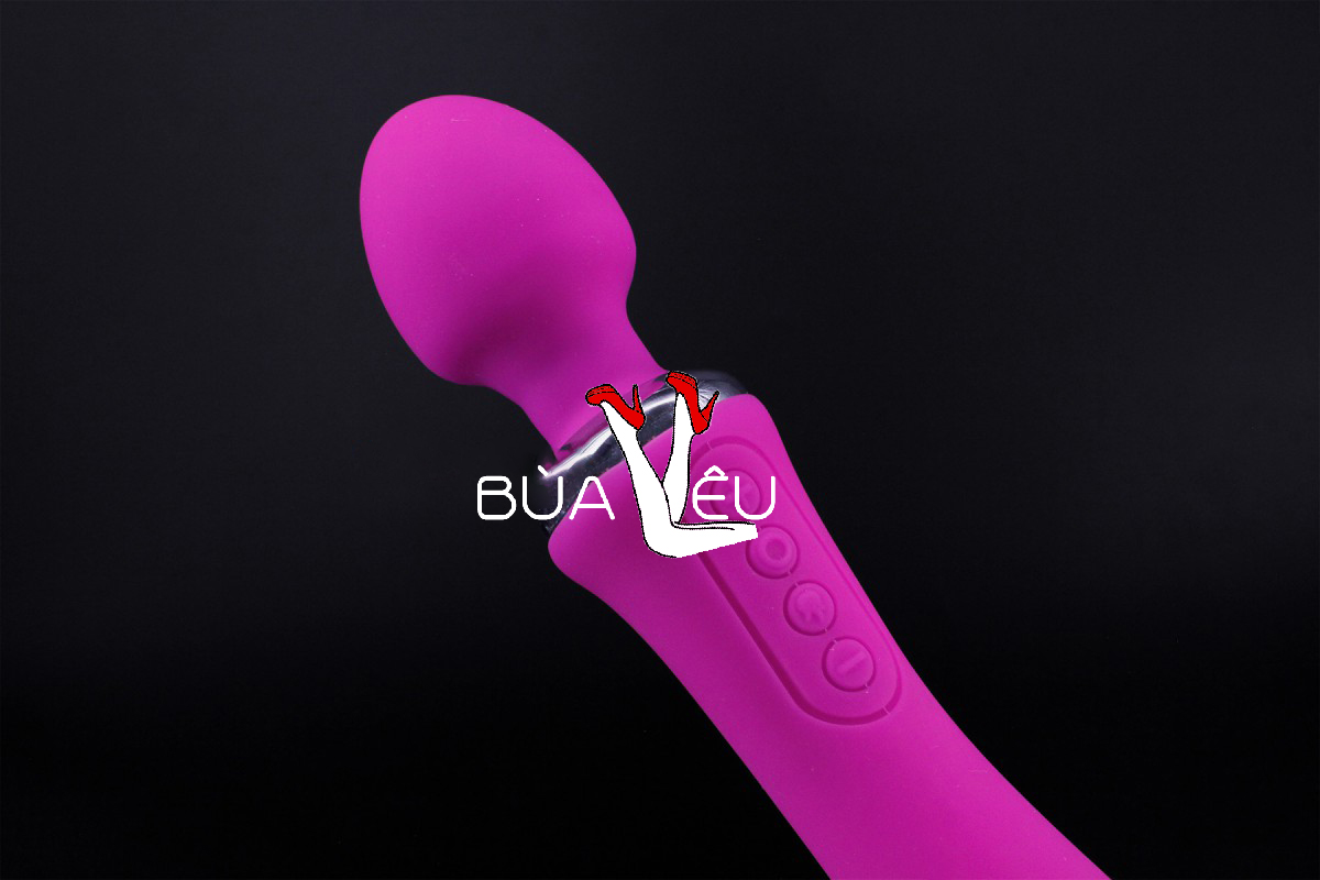 Máy mát xa tình yêu rung 2 đầu Double End ấm nóng pin sạc