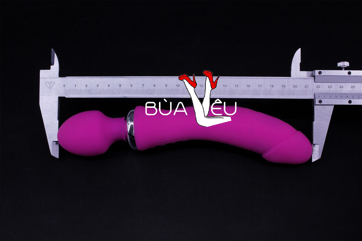 Máy mát xa tình yêu rung 2 đầu Double End ấm nóng pin sạc