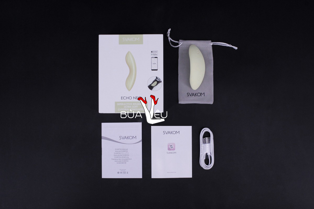 Lưỡi liếm âm đạo Svakom Edeny Echo Neo siêu mềm điều khiển qua app, có quần lót