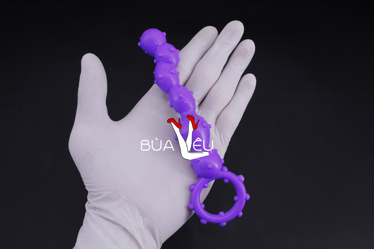 Đồ chơi kích hậu bi gai xoắn silicon