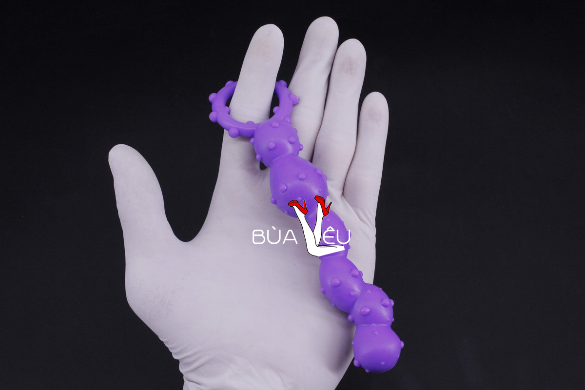 Đồ chơi kích hậu bi gai xoắn silicon