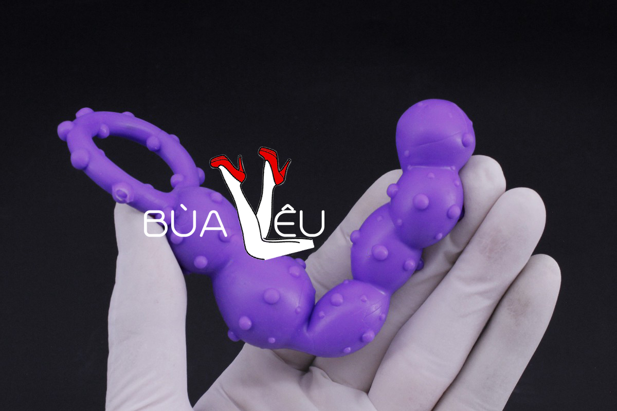 Đồ chơi kích hậu bi gai xoắn silicon