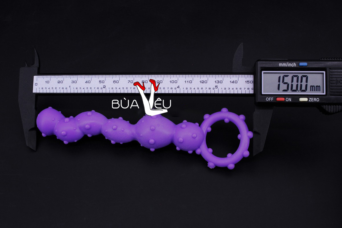 Đồ chơi kích hậu bi gai xoắn silicon