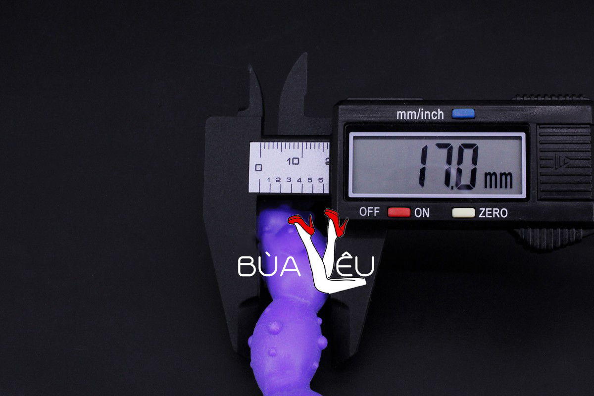 Đồ chơi kích hậu bi gai xoắn silicon