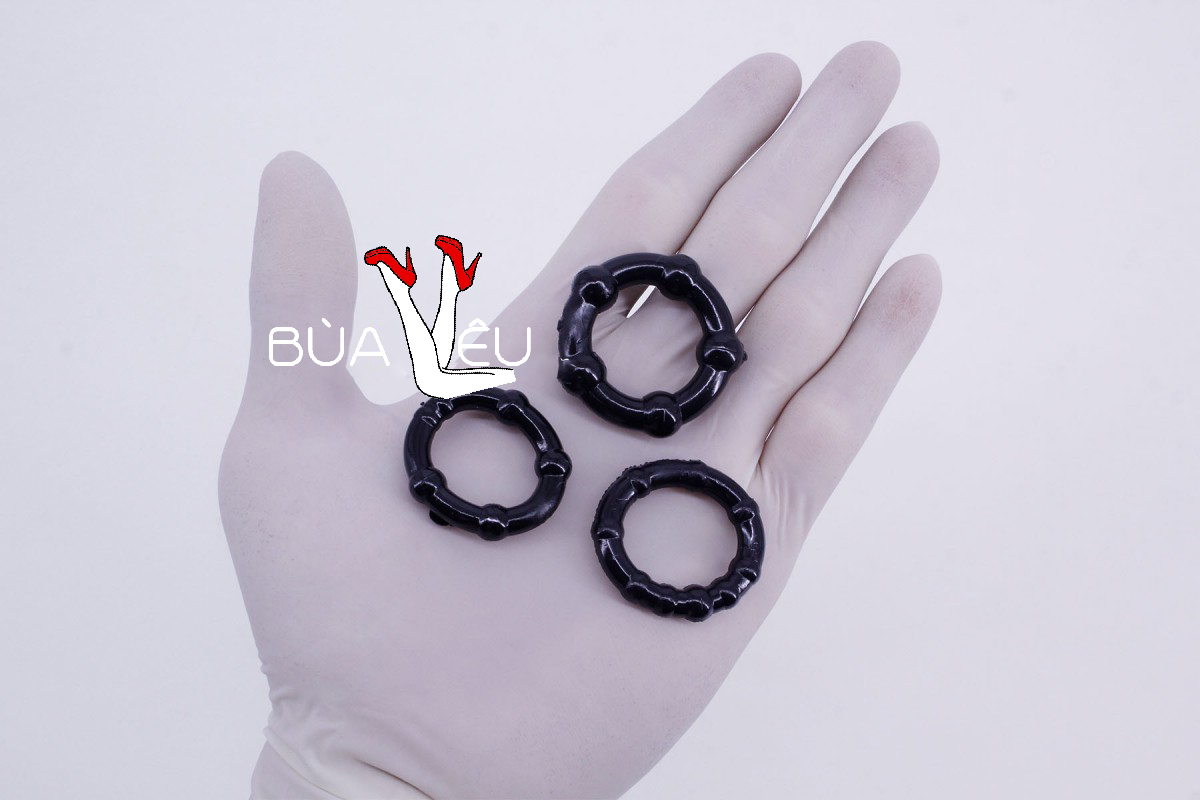 Bộ 3 vòng đeo Stay Hard đen