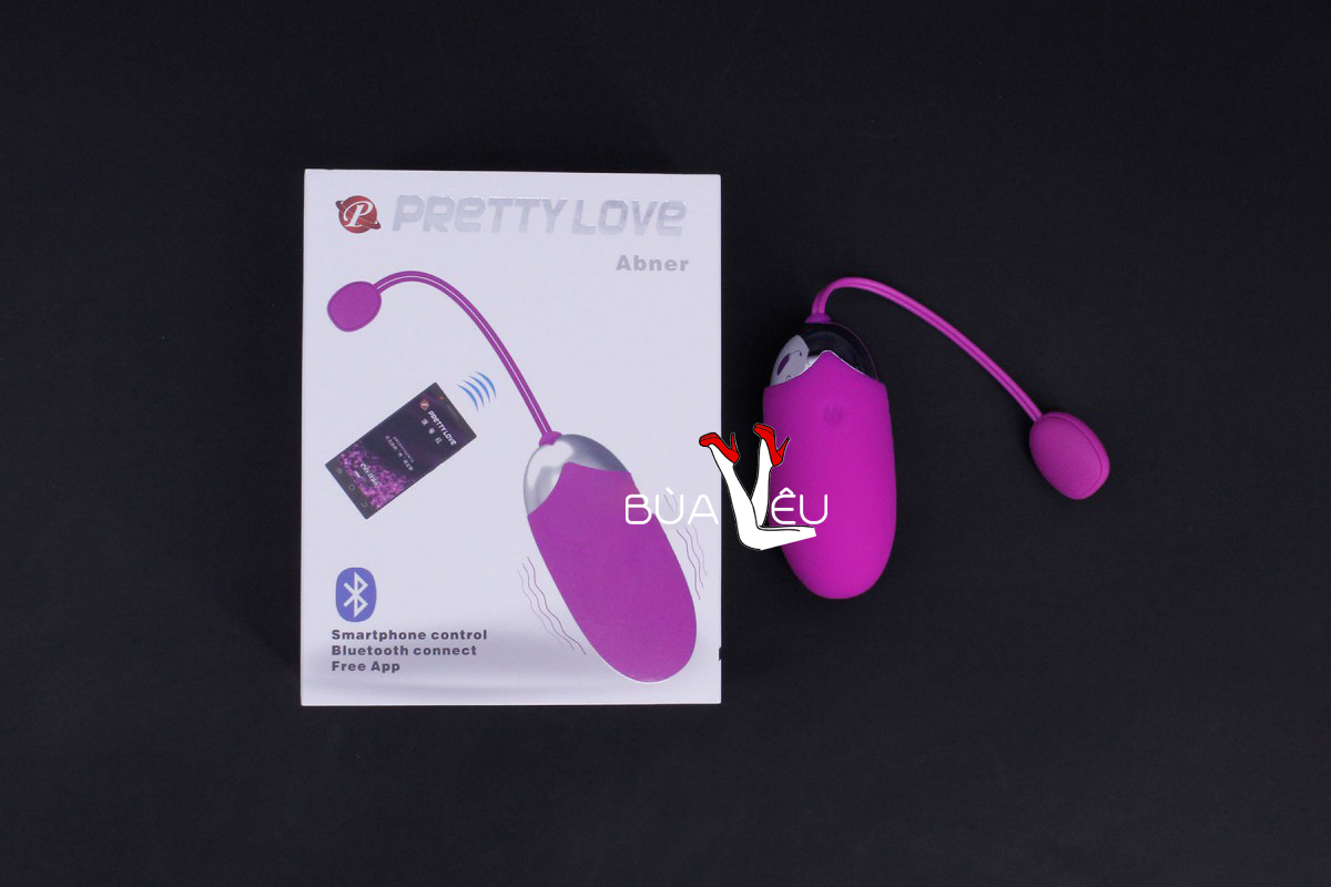 Trứng rung tình yêu cực mạnh Pretty love Abner điều khiển bằng smartphone