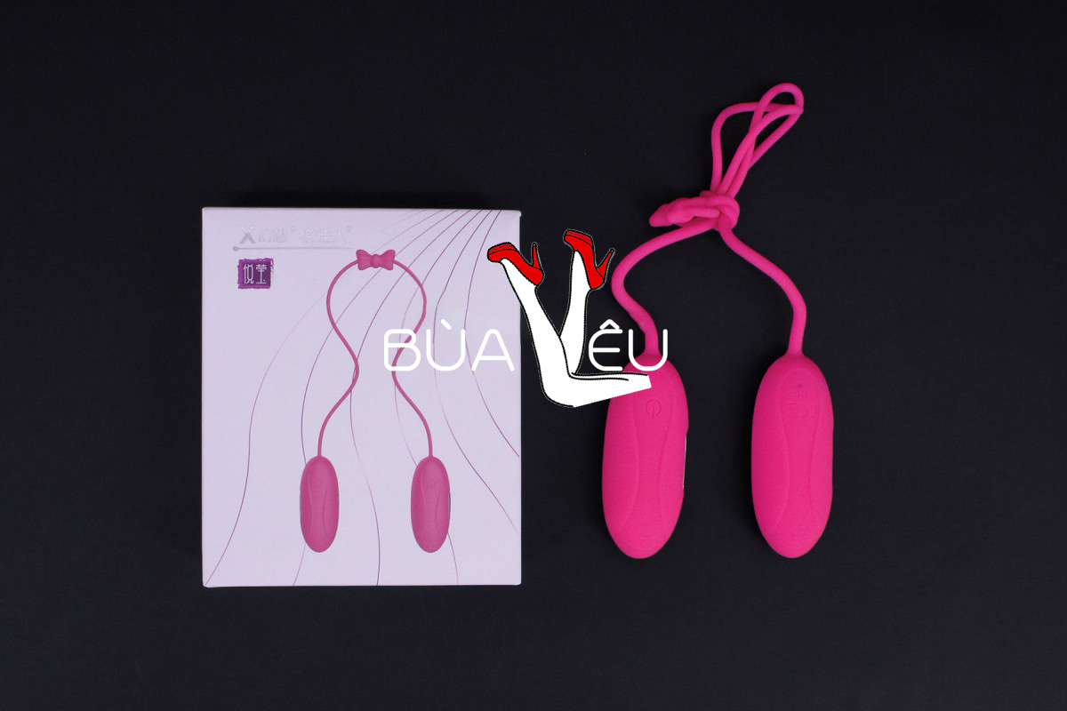Trứng rung tình yêu 2 đầu Aphojoy pin sạc
