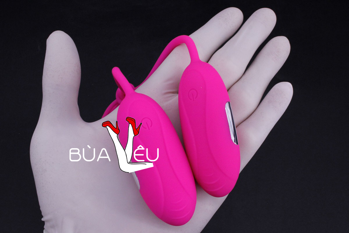 Trứng rung tình yêu 2 đầu Aphojoy pin sạc