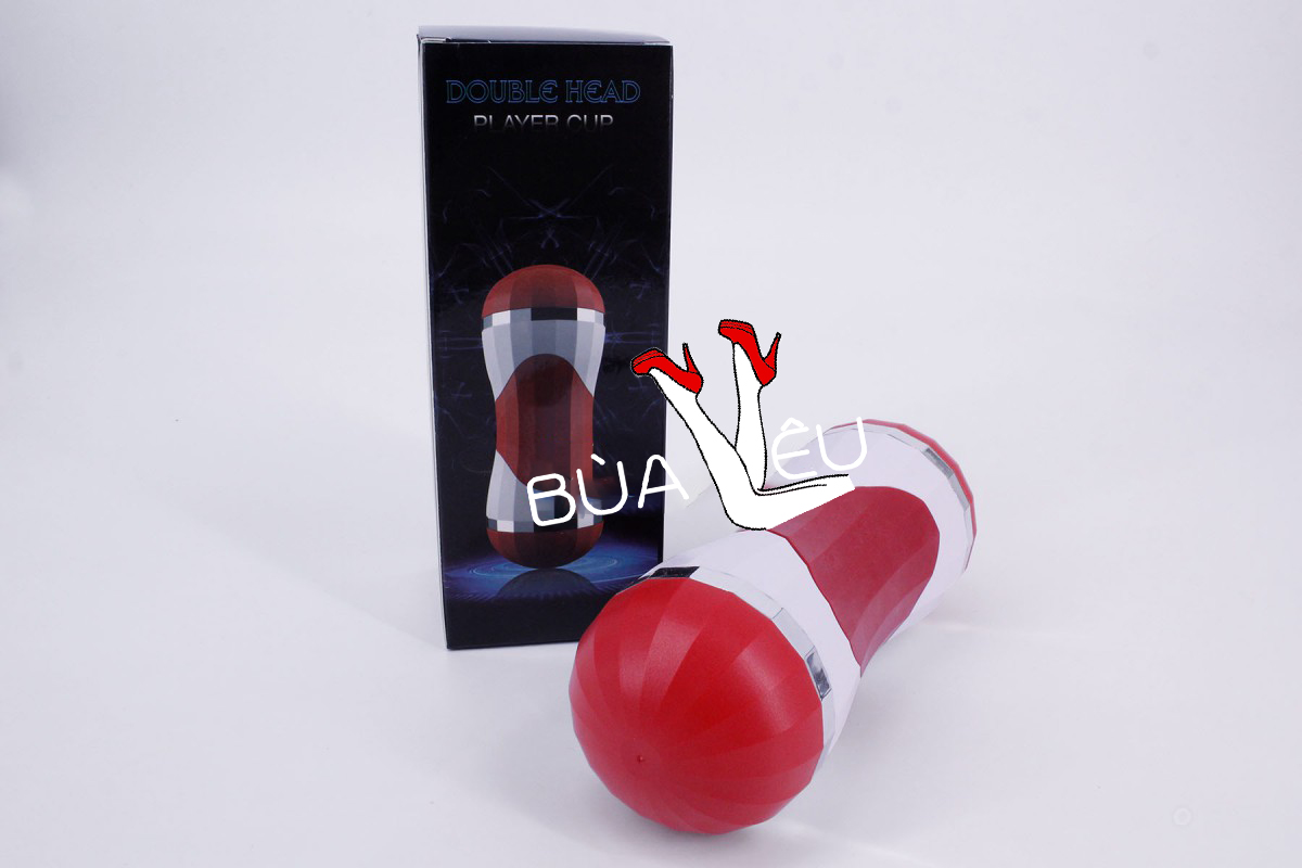 Âm đạo giả cốc Double Head 2 đầu âm đạo và miệng silicon không rung
