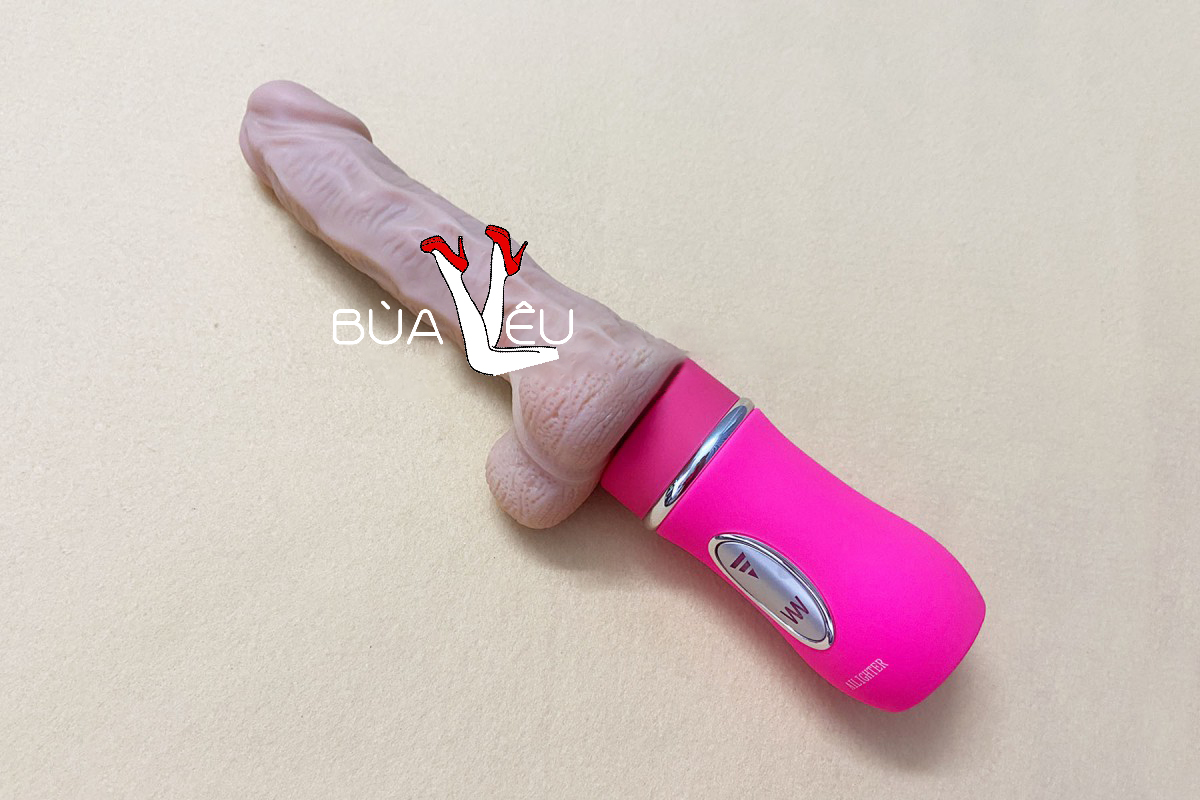 Dương vật giả rung thụt, phát nhiệt Ailighter pin sạc