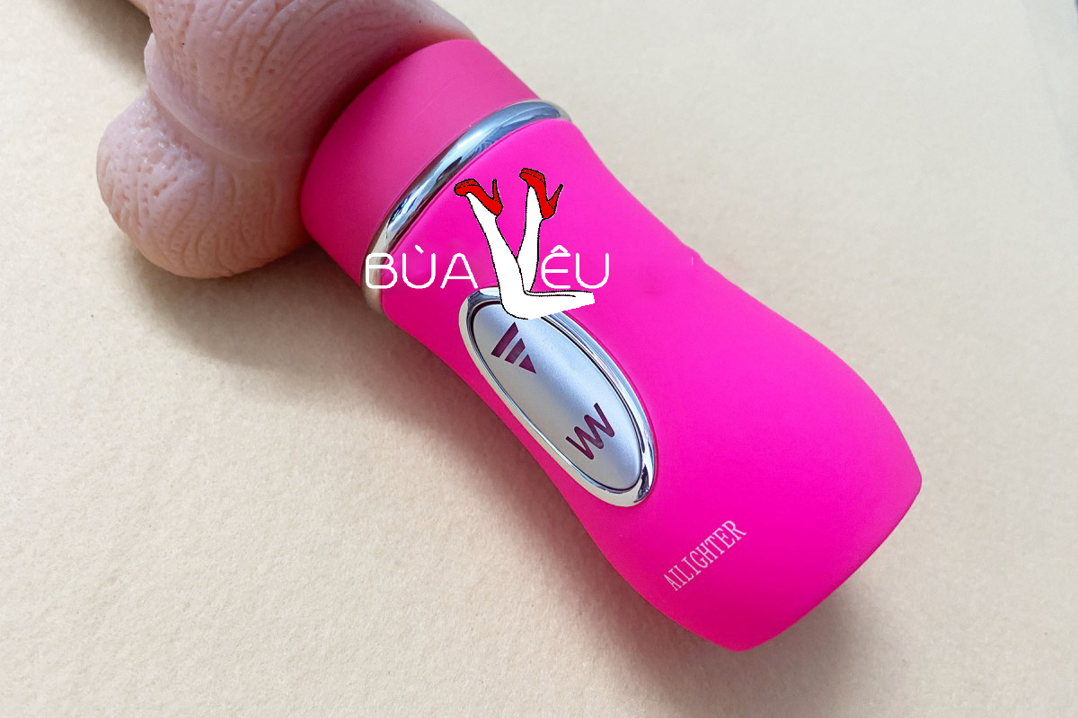 Dương vật giả rung thụt, phát nhiệt Ailighter pin sạc