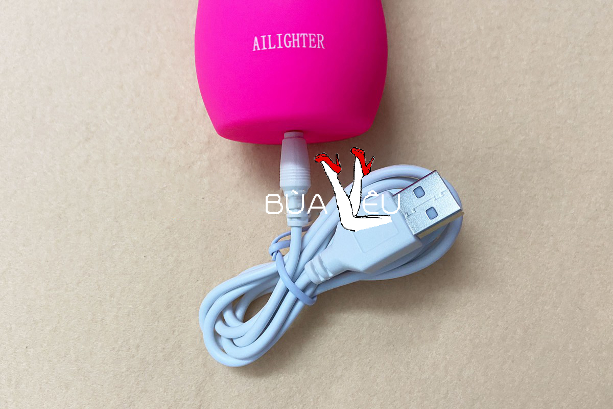 Dương vật giả rung thụt, phát nhiệt Ailighter pin sạc