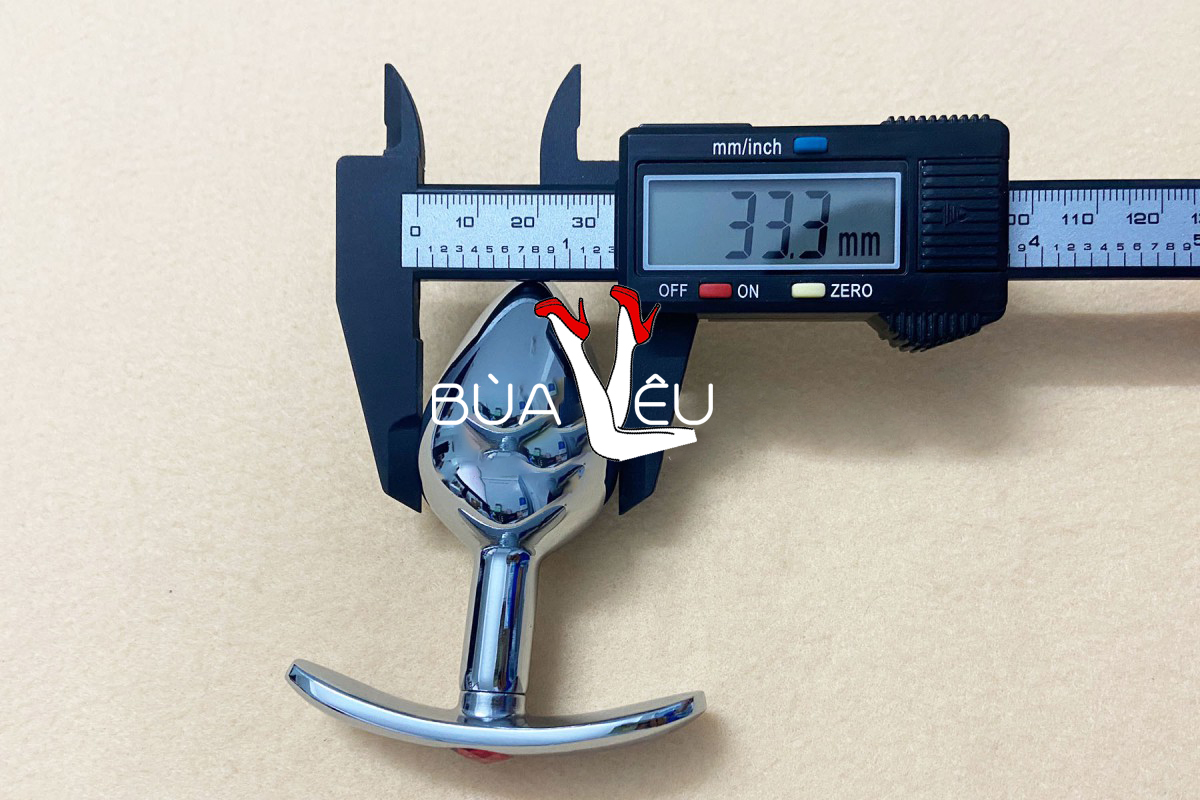 Dụng cụ kích thích hậu môn inox có tay cầm