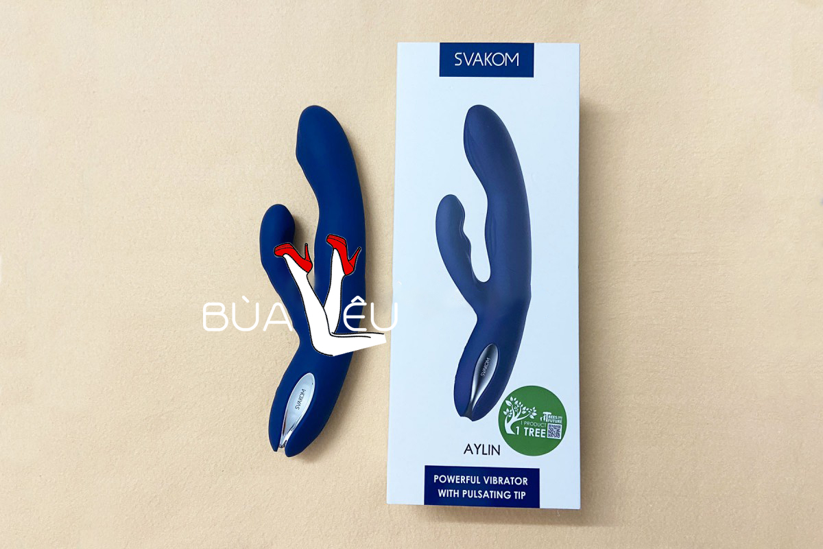 Máy mát xa điểm G Svakom Aylin rung bi xoay chuẩn USA
