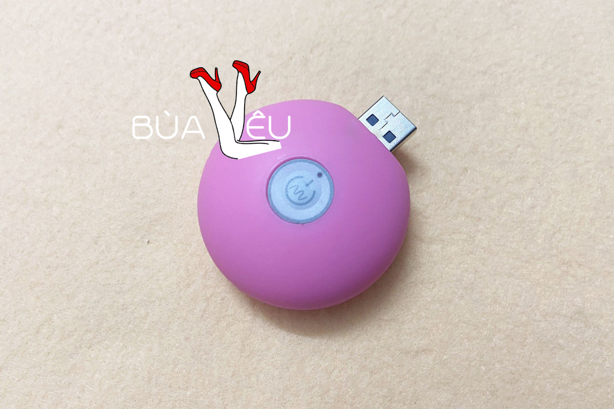 Trứng rung tình yêu 2 đầu siêu nhỏ pin sạc