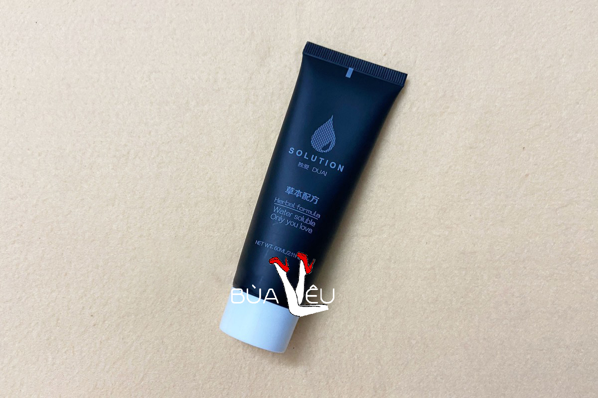 Gel bôi trơn gốc nước nhẹ dịu Solution đen