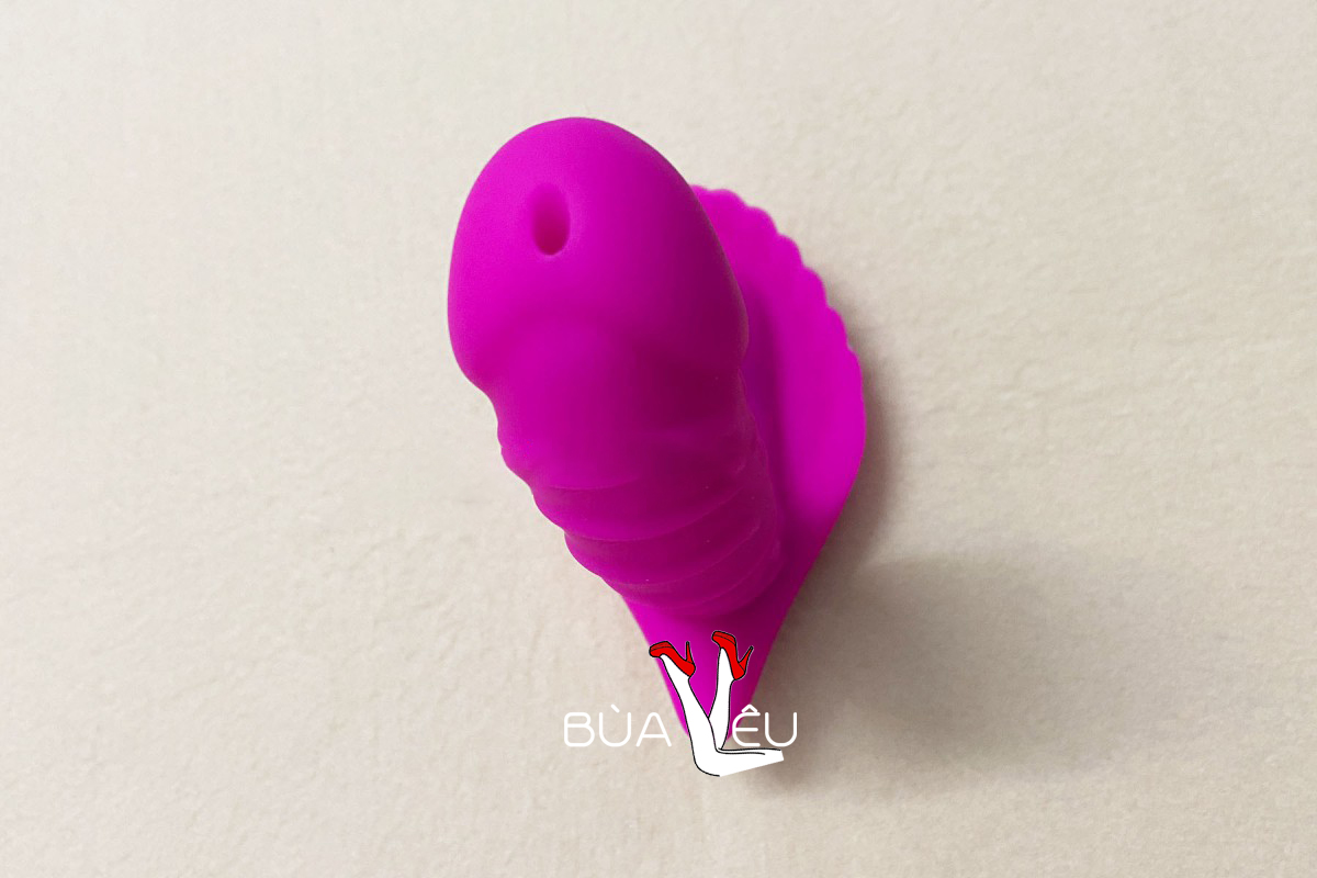 Dương vật giả vỏ sò cao cấp có remote kết hợp trứng rung
