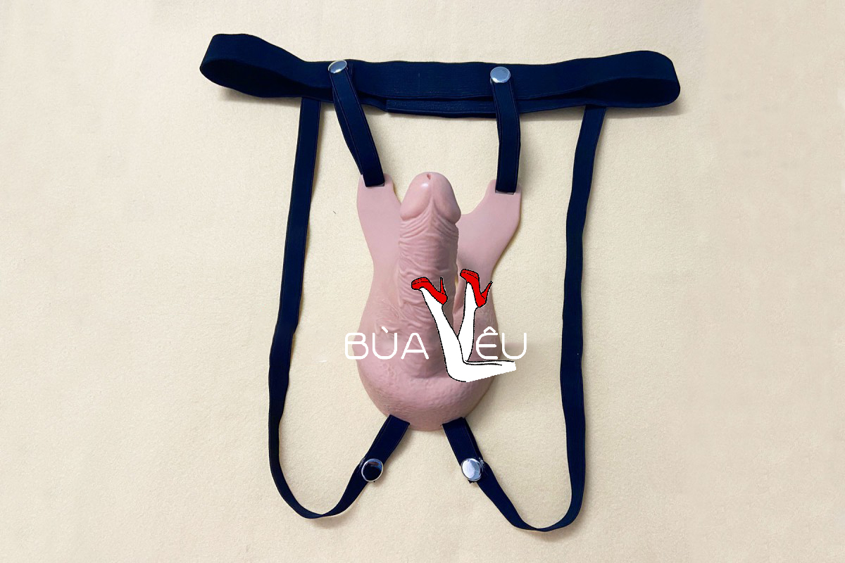 Dương vật giả dây đeo 2 đầu kết hợp