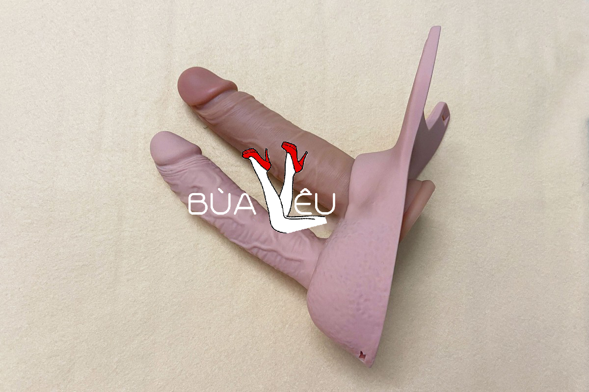 Dương vật giả dây đeo 2 đầu kết hợp