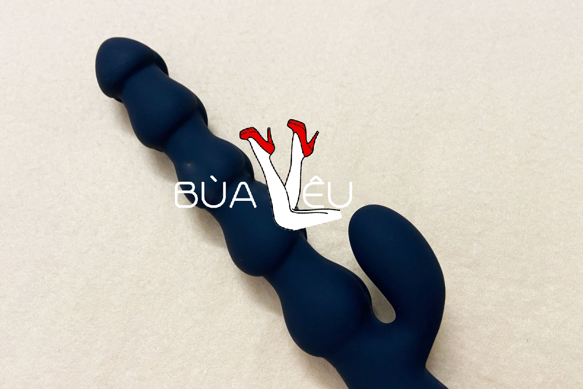 Máy rung mát xa hậu môn 2 nhánh pin sạc