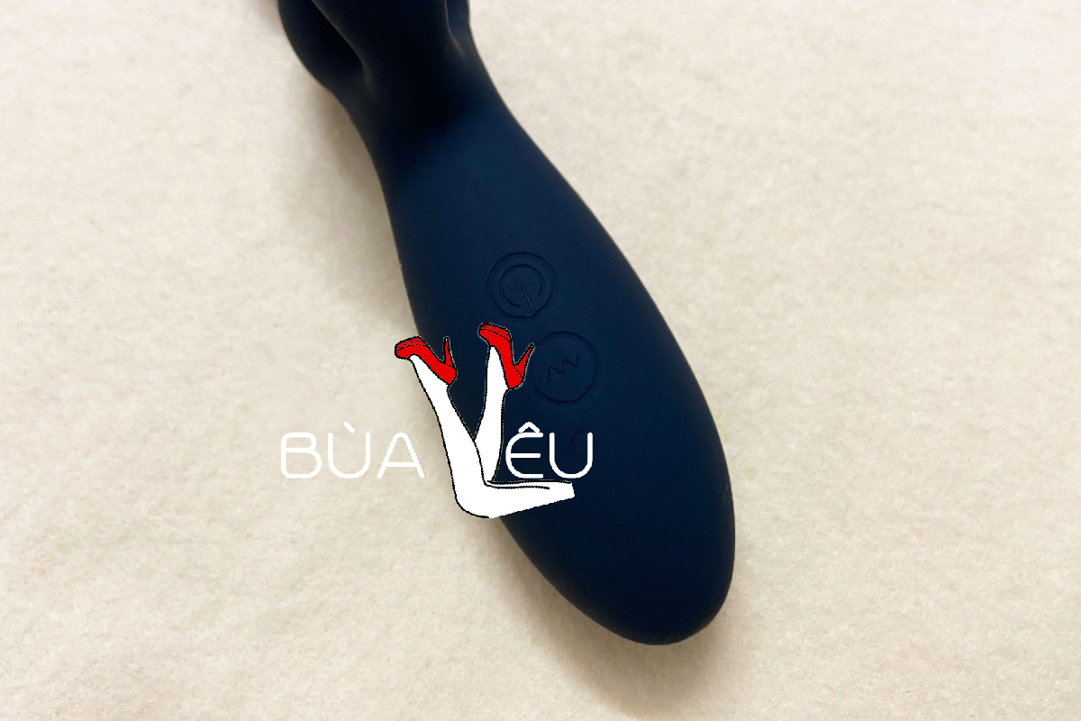 Máy rung mát xa hậu môn 2 nhánh pin sạc