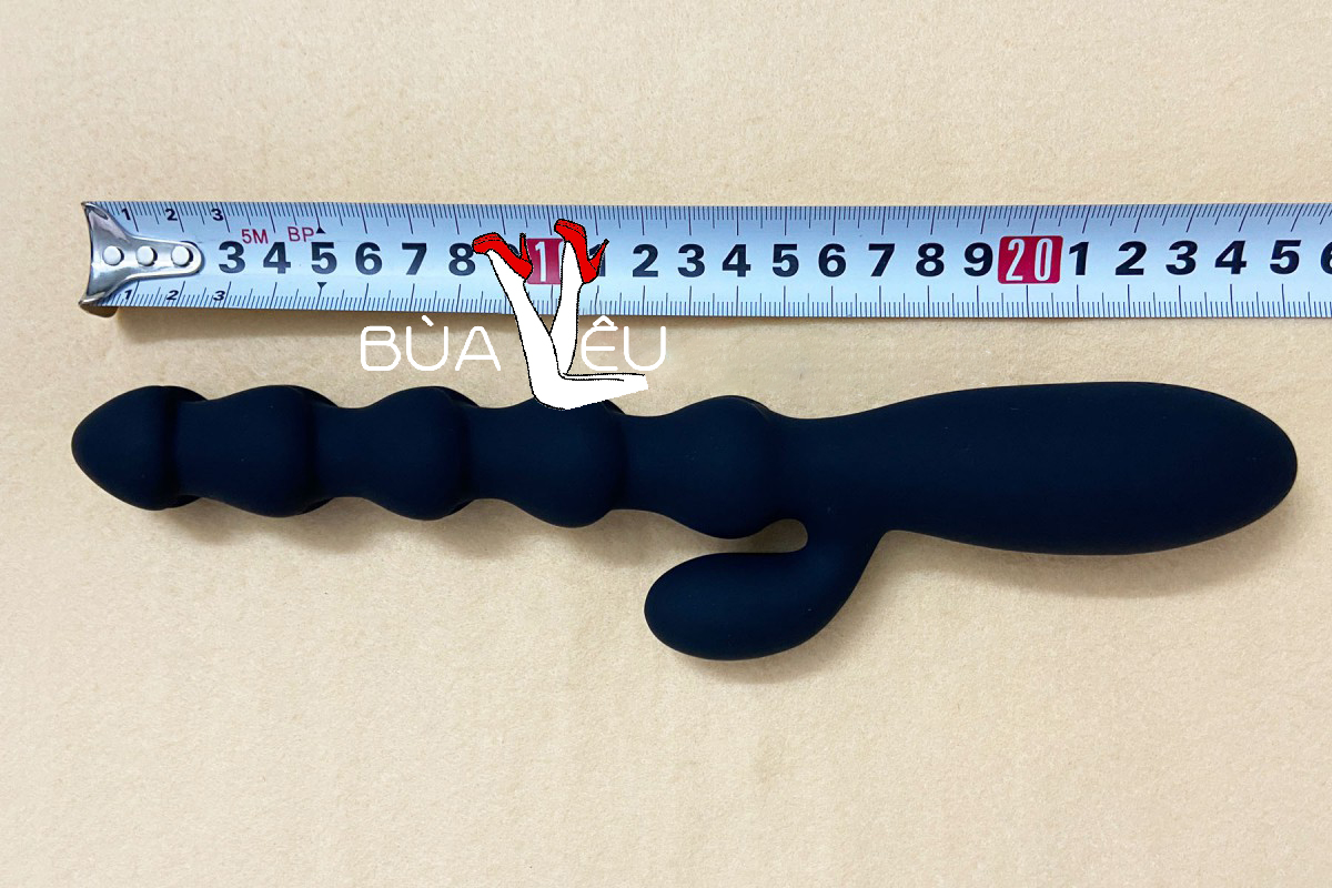 Máy rung mát xa hậu môn 2 nhánh pin sạc