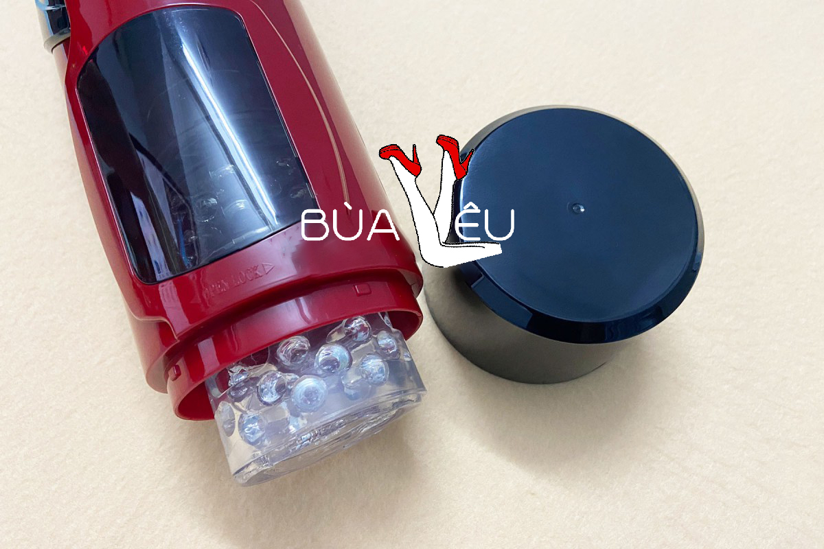 Âm đạo giả Dark Night Xoay - Thụt - Lắc Có Đế Gắn Tường