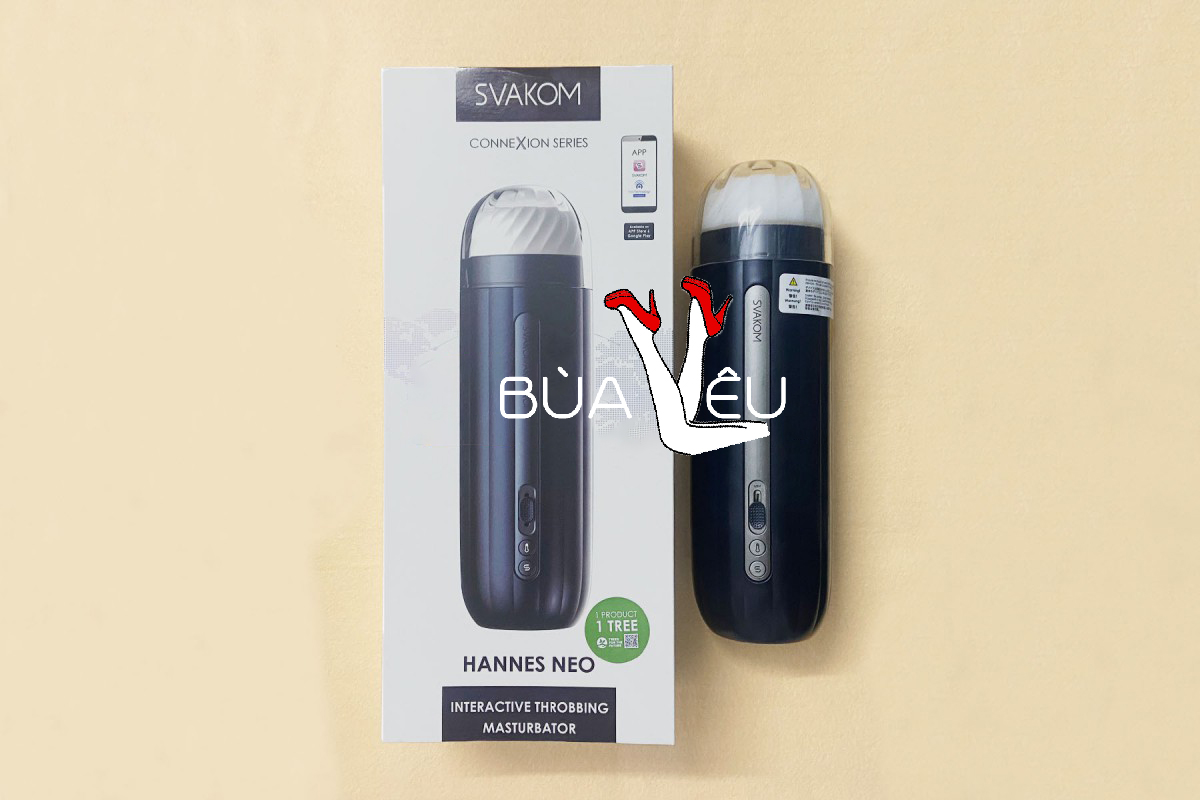Âm Đạo Giả Svakom Hannes NEO Rung thụt Mút ấm nóng