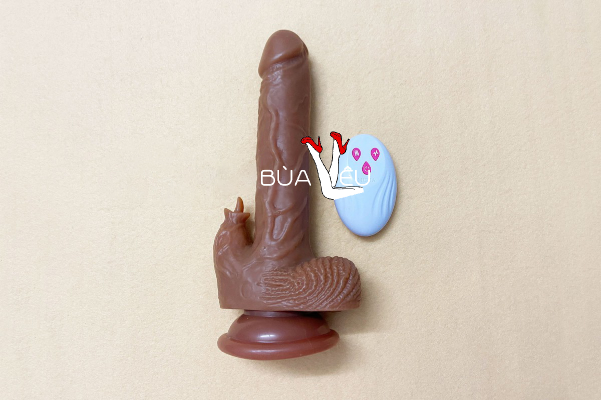 Dương vật giả 2 đầu rung ngoáy điều khiển từ xa