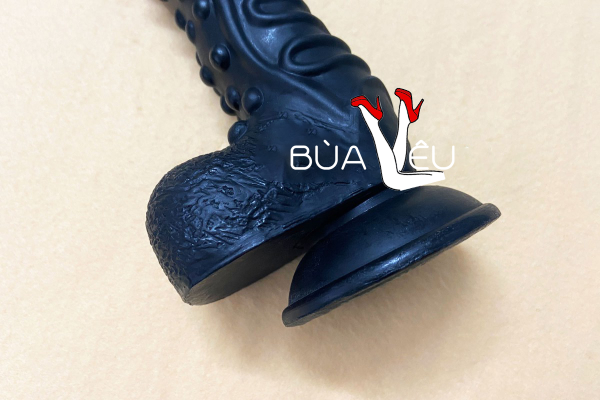 Dương vật giả có đế siêu khủng 10 inch đen