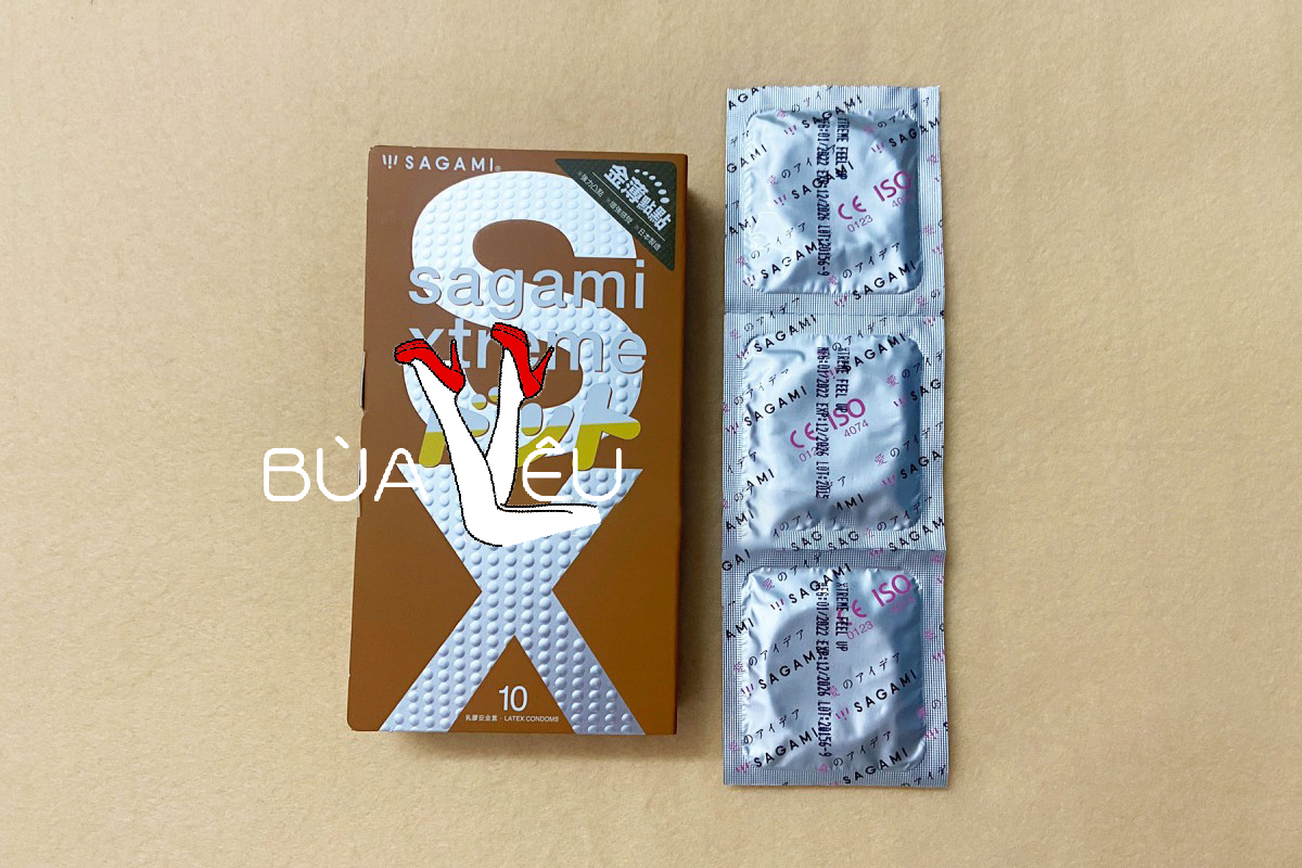 Bao cao su có gai Sagami Xtreme Feel Up 10 bao
