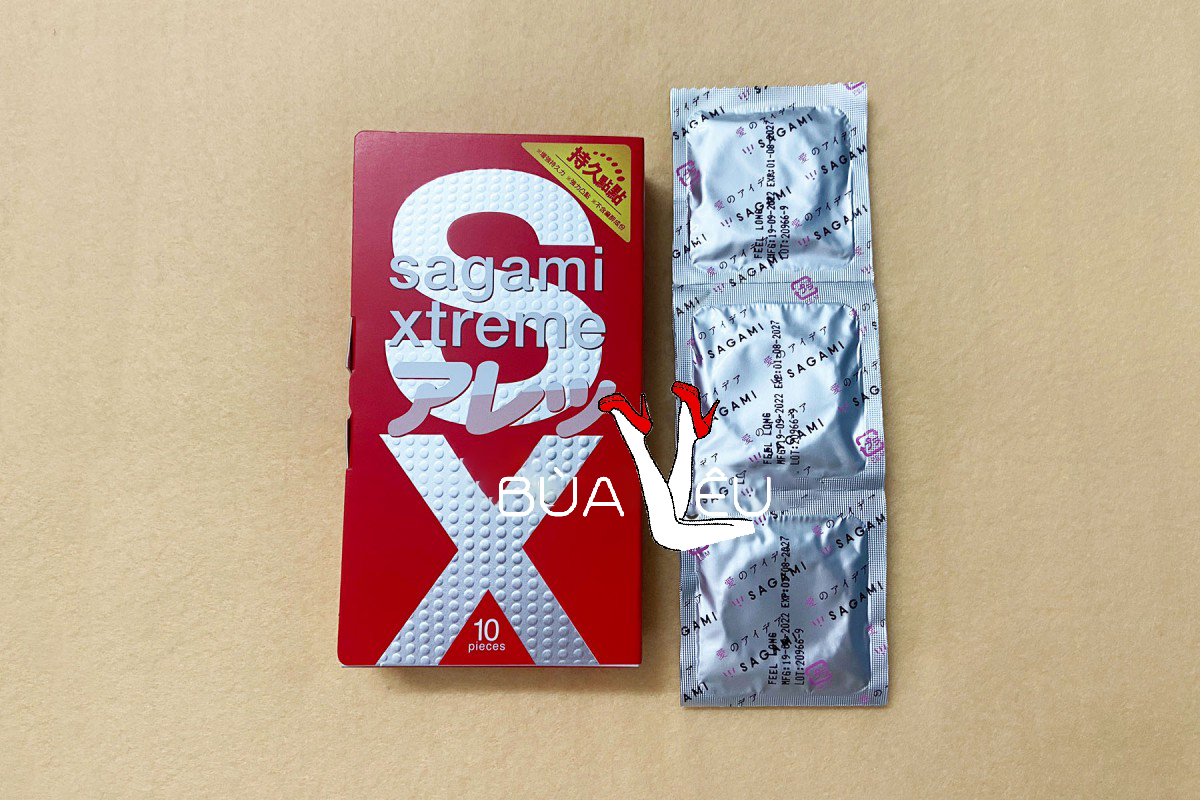 Bao cao su có gai Sagami Xtreme Feel Long 10 bao