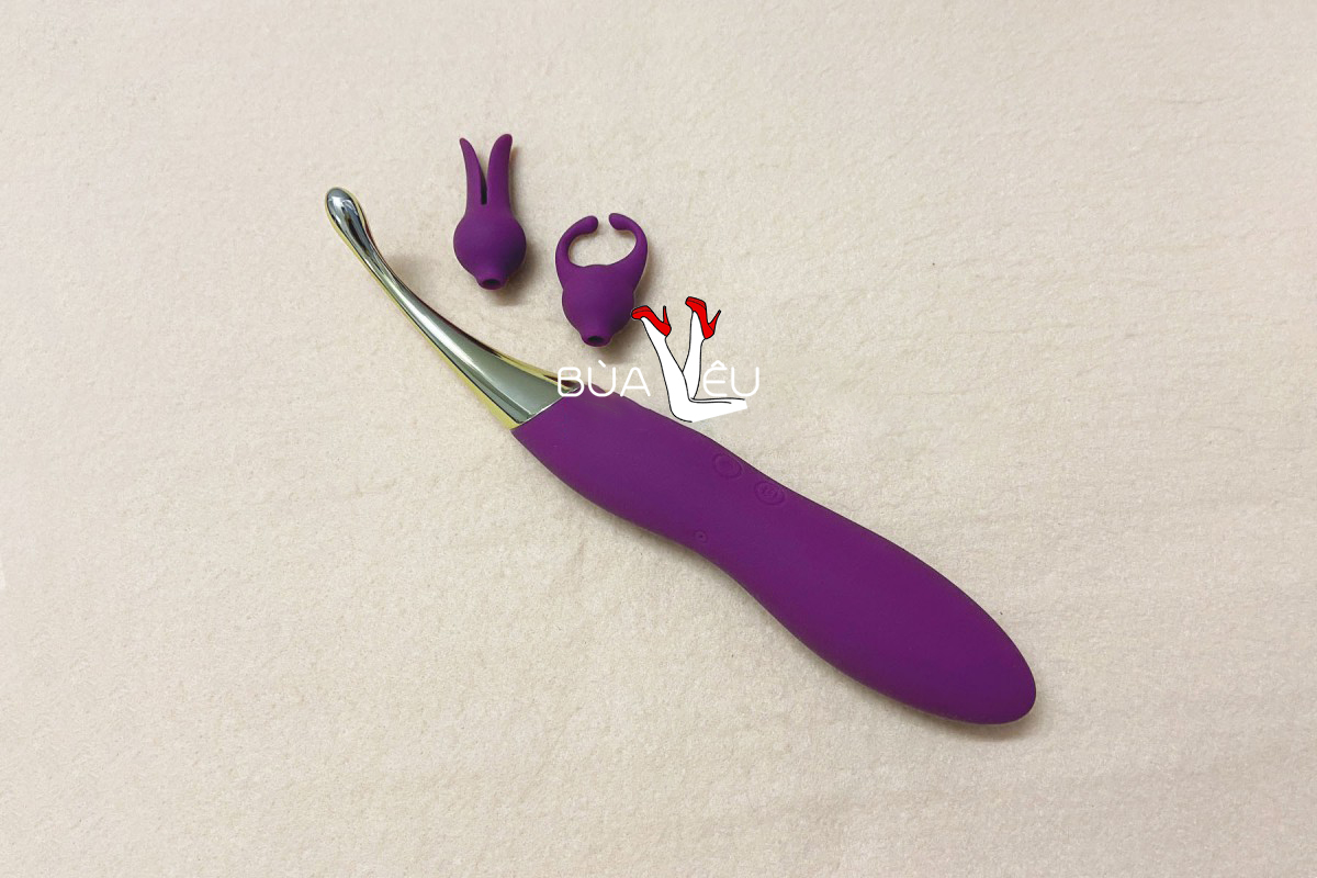 Máy massage điểm G cao cấp Svakom Beatrice 2 đầu rung phụ kiện