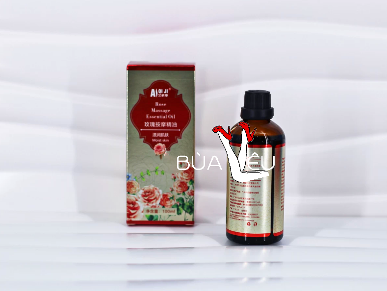 Dầu mát xa toàn thân hương hoa hồng 100ml