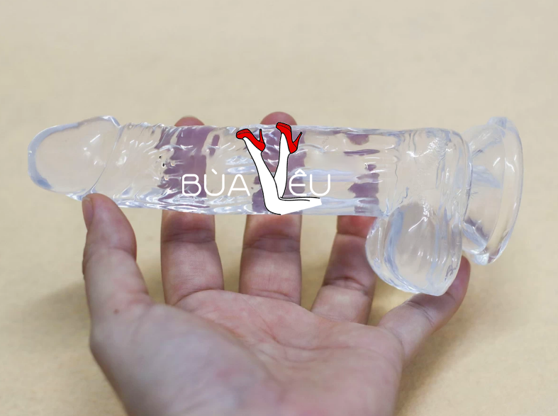 Dương vật giả có đế trong suốt không rung