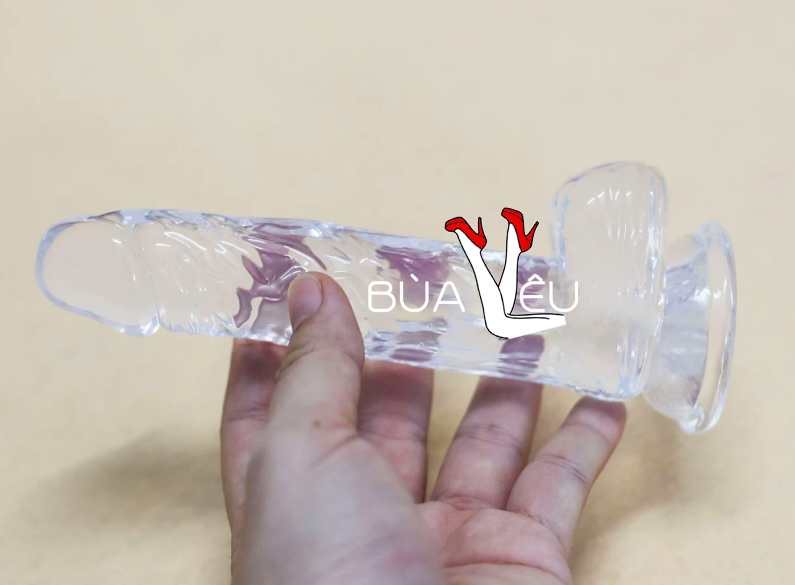 Dương vật giả có đế trong suốt không rung
