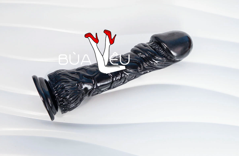 Dương vật giả có đế size cực khủng màu đen